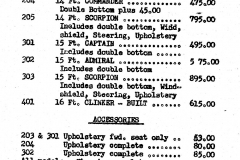 LaCross 1958 Price List